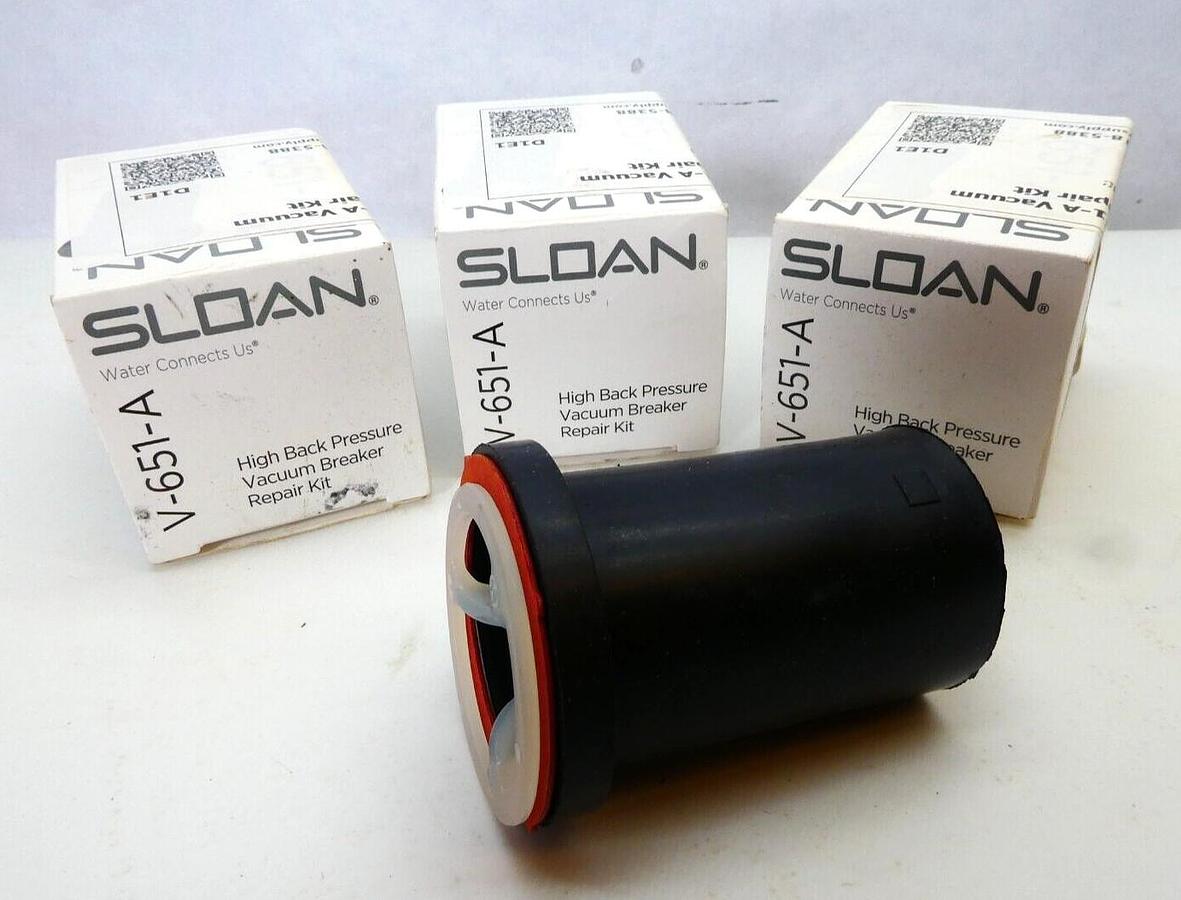 (Lot of 3) Sloan V-651-A High back Pressure Vacuum Breaker Repair Kit *New*