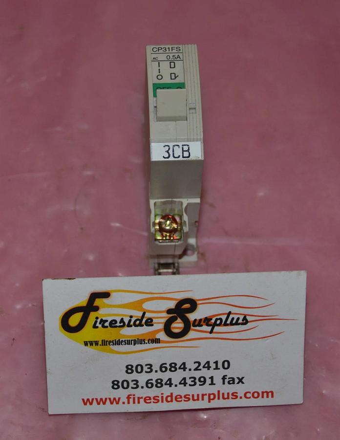 Used FUJI ELECTRIC CIRCUIT BREAKER CP31FS/0.5D CP31FS 0.5D CP31FS0.5D 250V 250 V