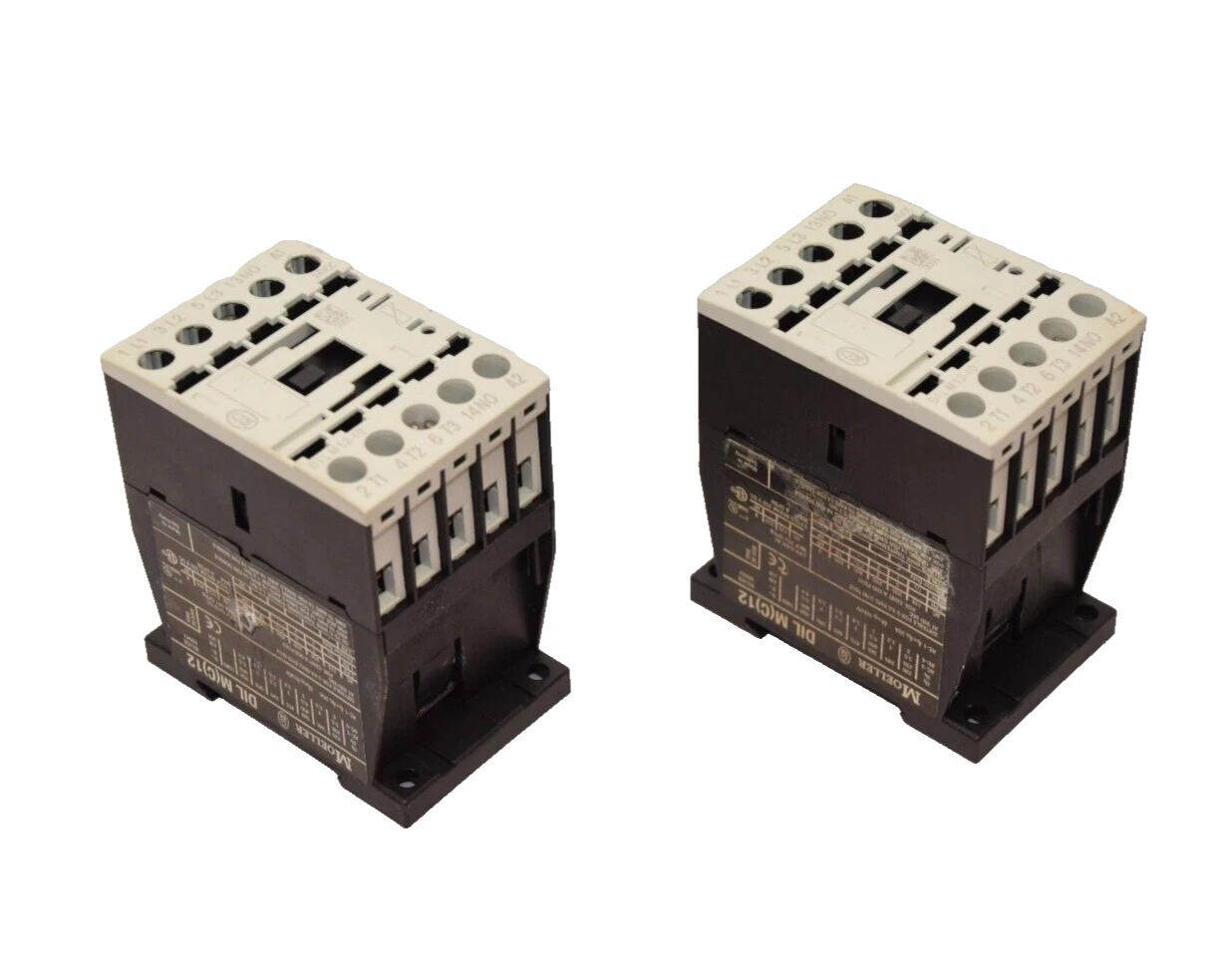 Used (Lot of 2) MOELLER DILM12-10 24Vdc Contactor
