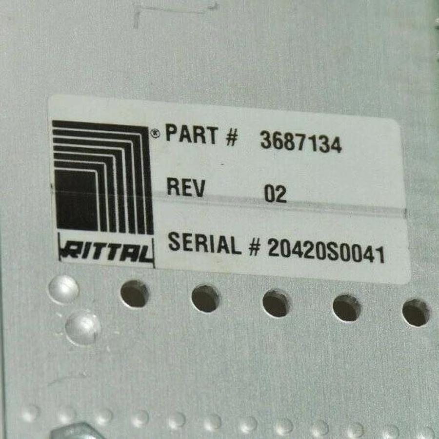 Used MSA / RITTAL 402017 3687134 5000 REV 4 9-Slot Chassis
