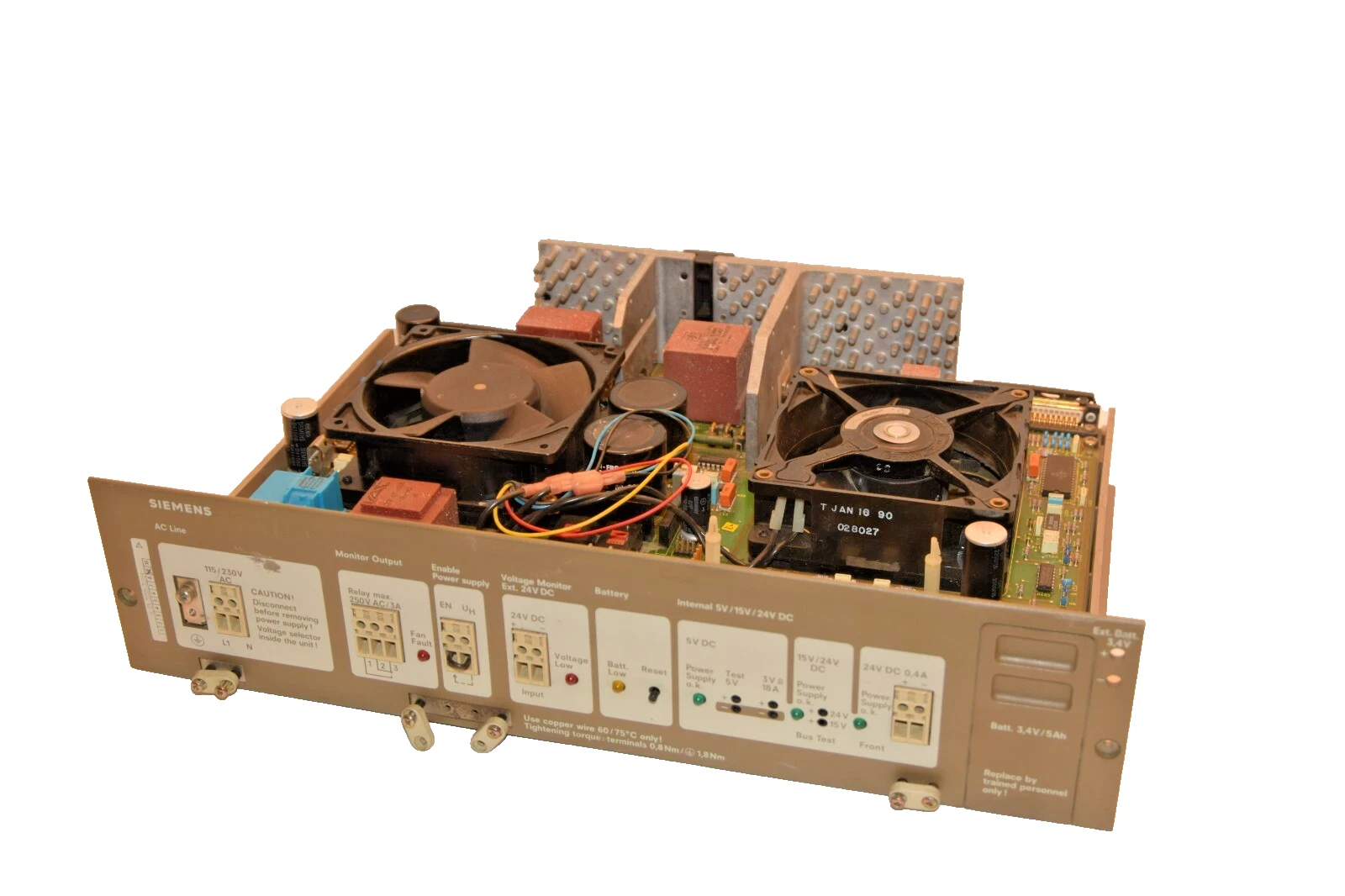 Used SIEMENS E115/230 G5/18WRG Modular Power Supply