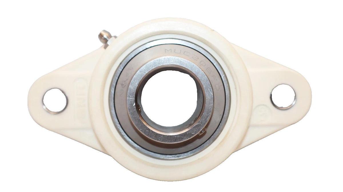 SNR GSFT.30 , MUC206FD 2-Bolt Thermoplastic & Stainless Bearing (NIB)