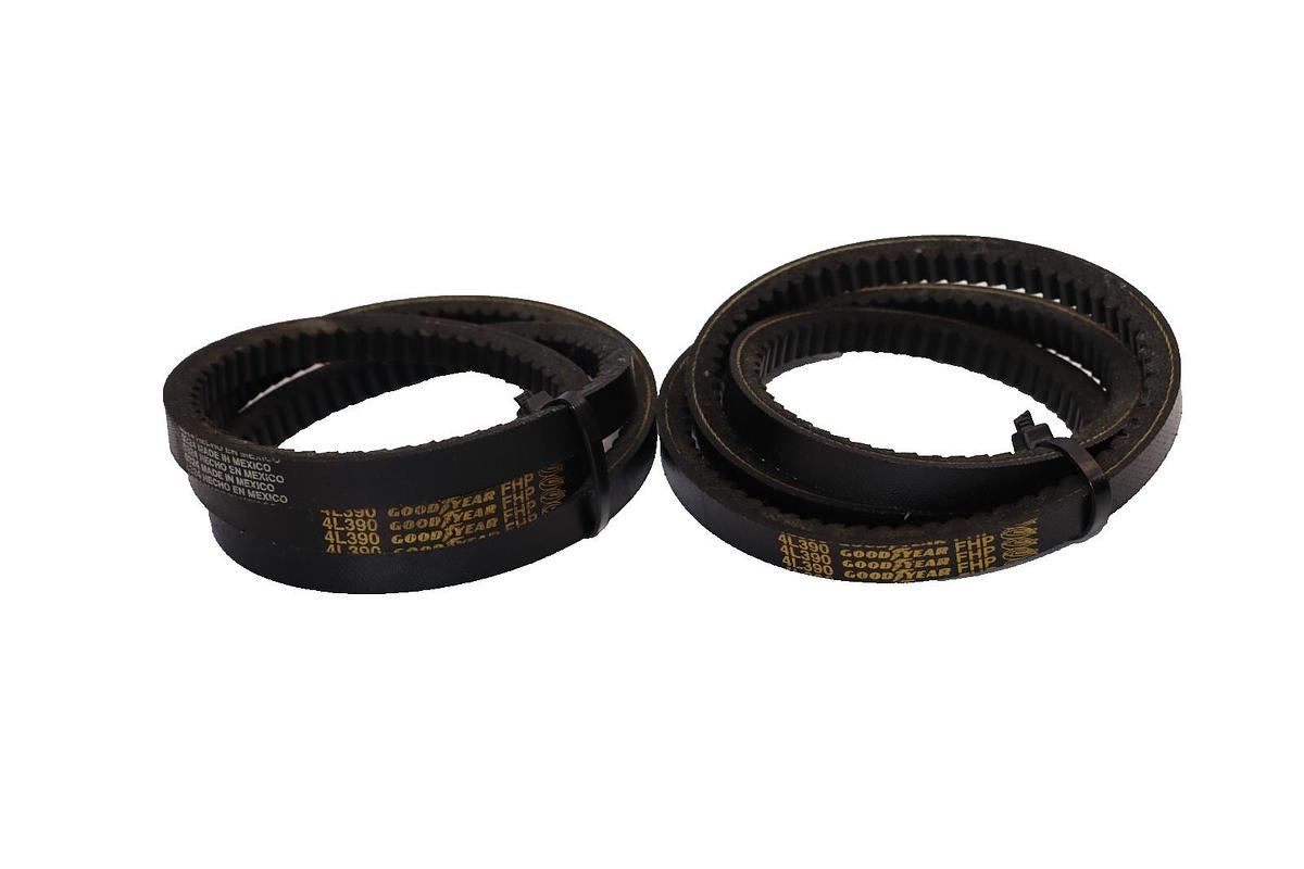 Goodyear Cogged Belt V-Belt 4L390 FHP  (New - Lot of 2)