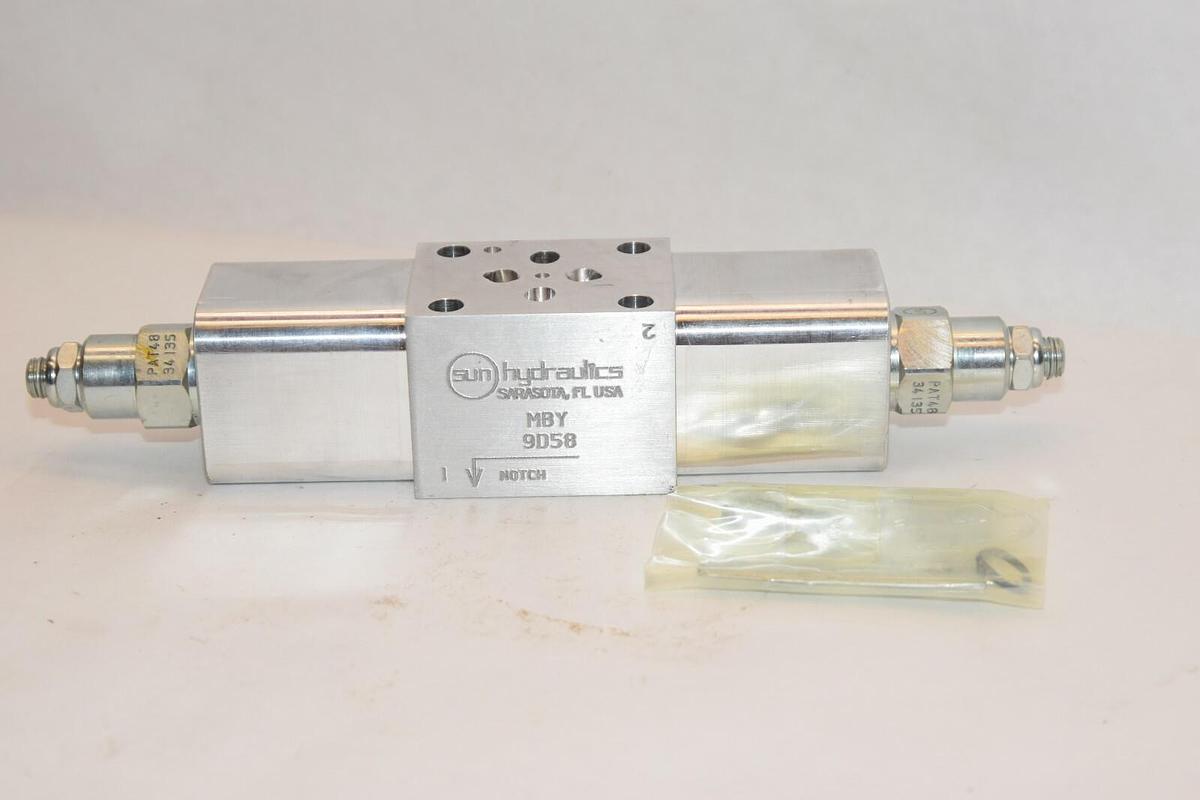 (NEW) SUN HYDRAULICS MBY 9D58 MBY9D58 Manifold Sandwich Valve Block