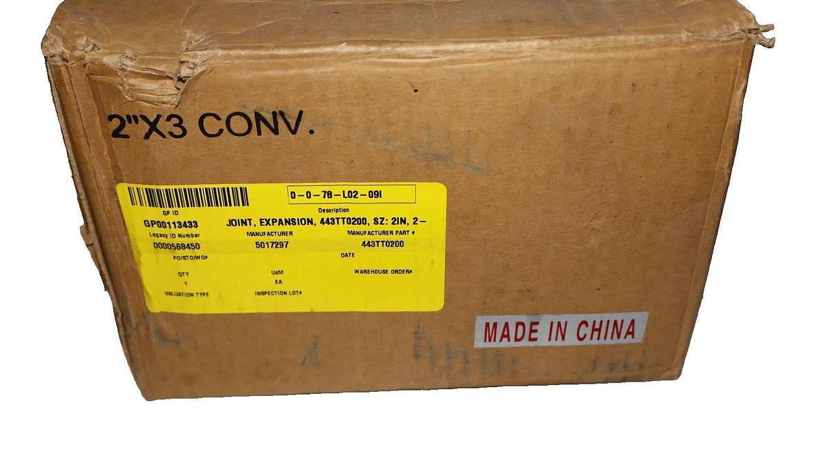 Flexhose Flexible Expansion Joint 2"x3" conv 2 CVJ-3 443TT0200 2CVJ3 (New)