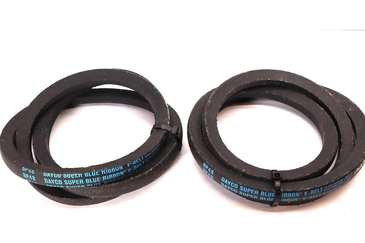 Dayco Belt BP48 Super Blue Ribbon V-Belt USA (New - Lot of 2)