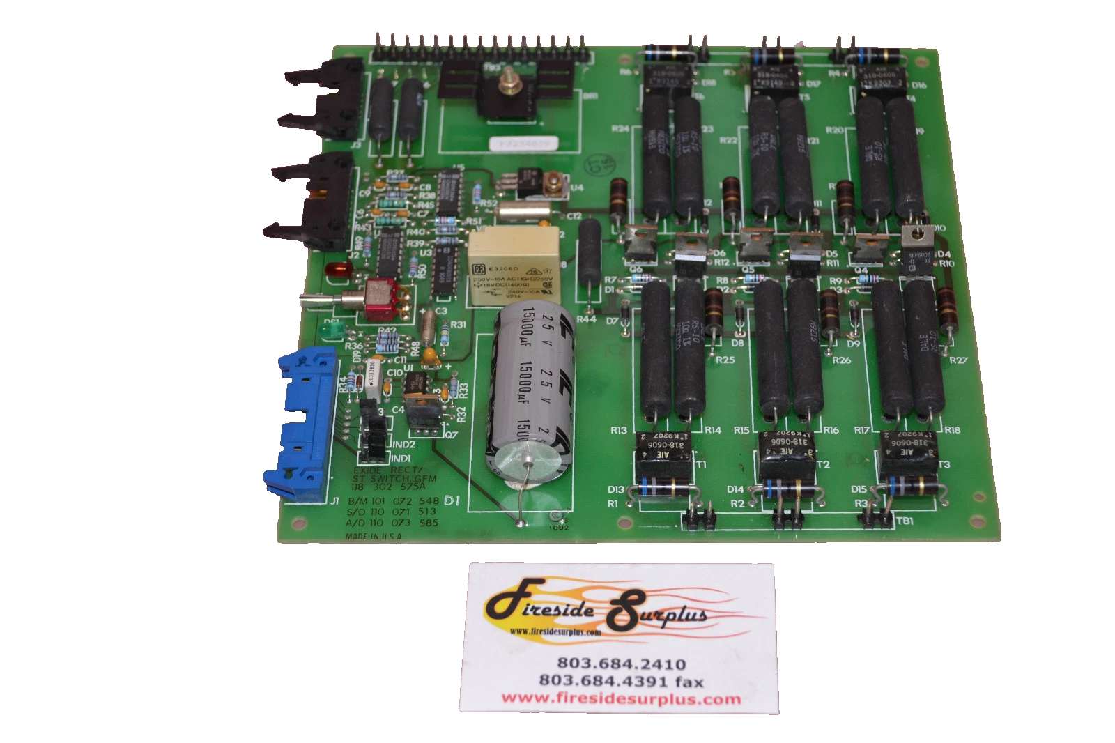 Used NEWAVE SA POWERWARE EXIDE BOARD CARD 118 302 575A 118302575A 101072548 110071513