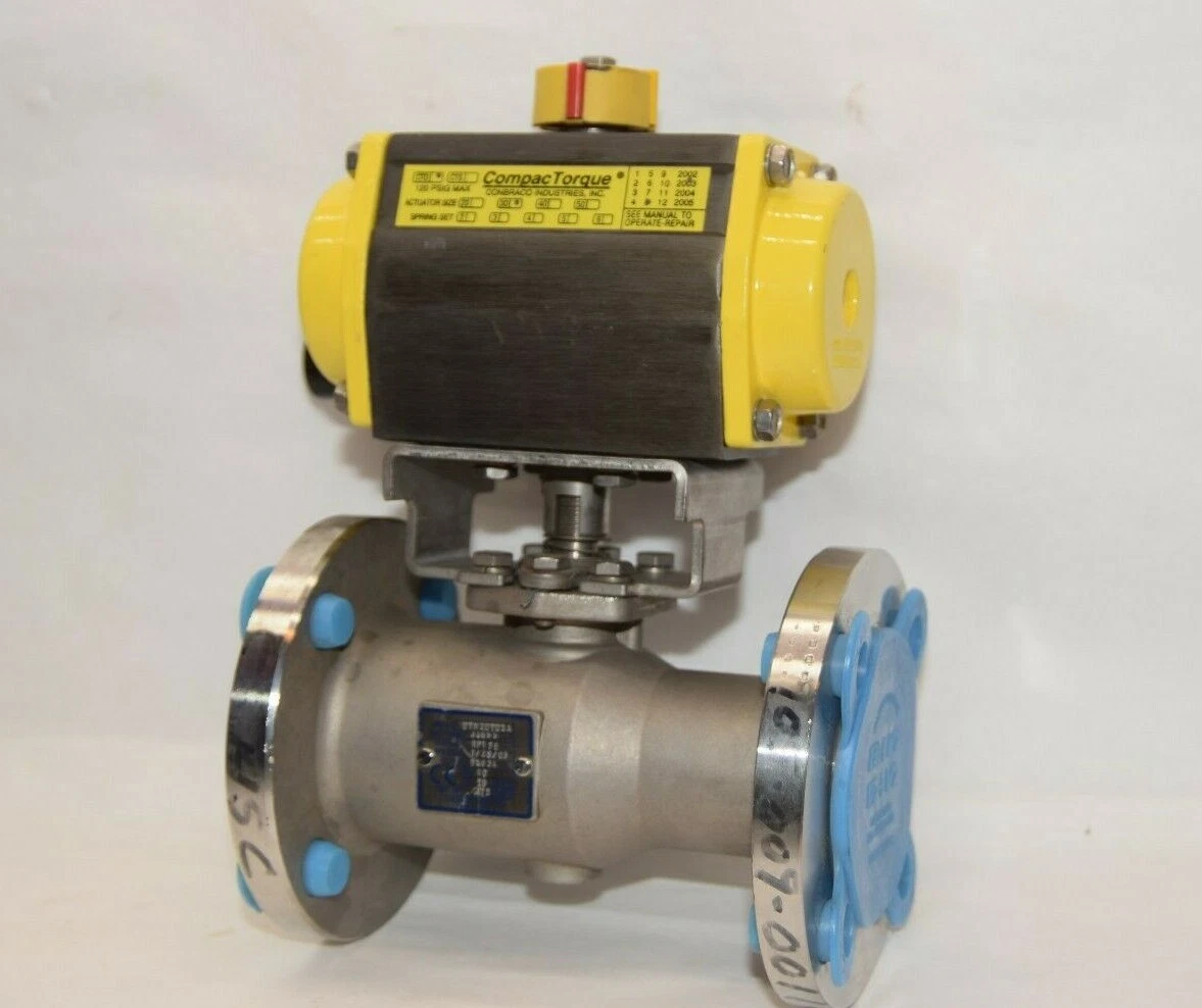 (NEW) COMPAC TORQUE CTD Actuator Size 30 87A10701A 1-1/2" Stainless Ball Valve