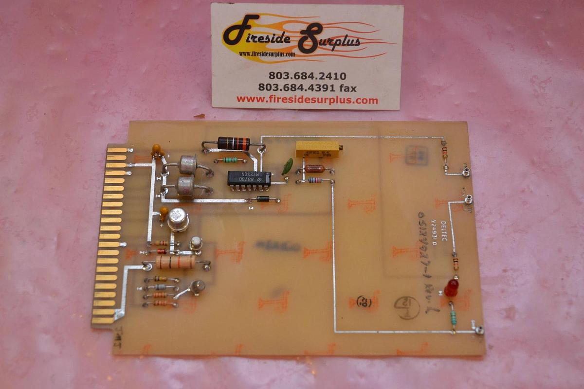 Used DELTEC CIRCUIT BOARD CARD 5I24931 D 5I24931D 5I24931D 5124931 D 5I2493I D