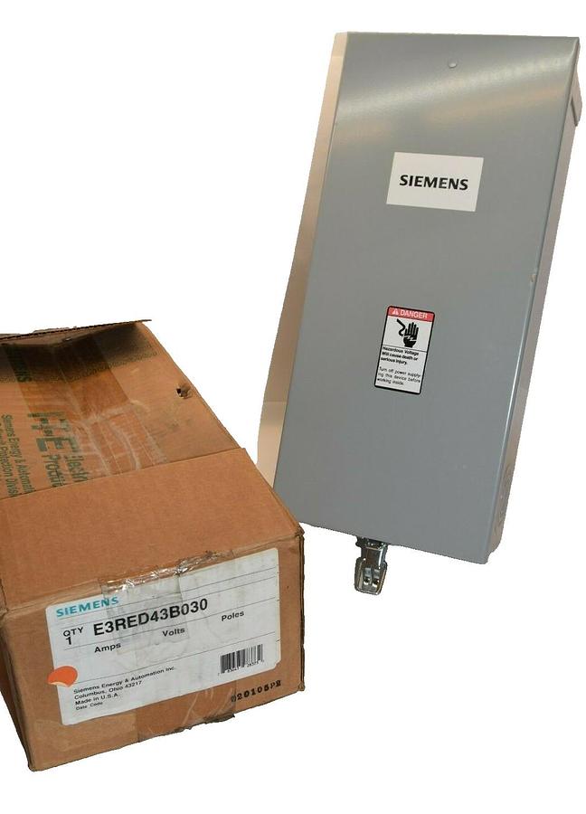 (NEW) SIEMENS E3RED43B030 ENC3R 3P 30A 30 Amp 30 A 480V 18KA Breaker