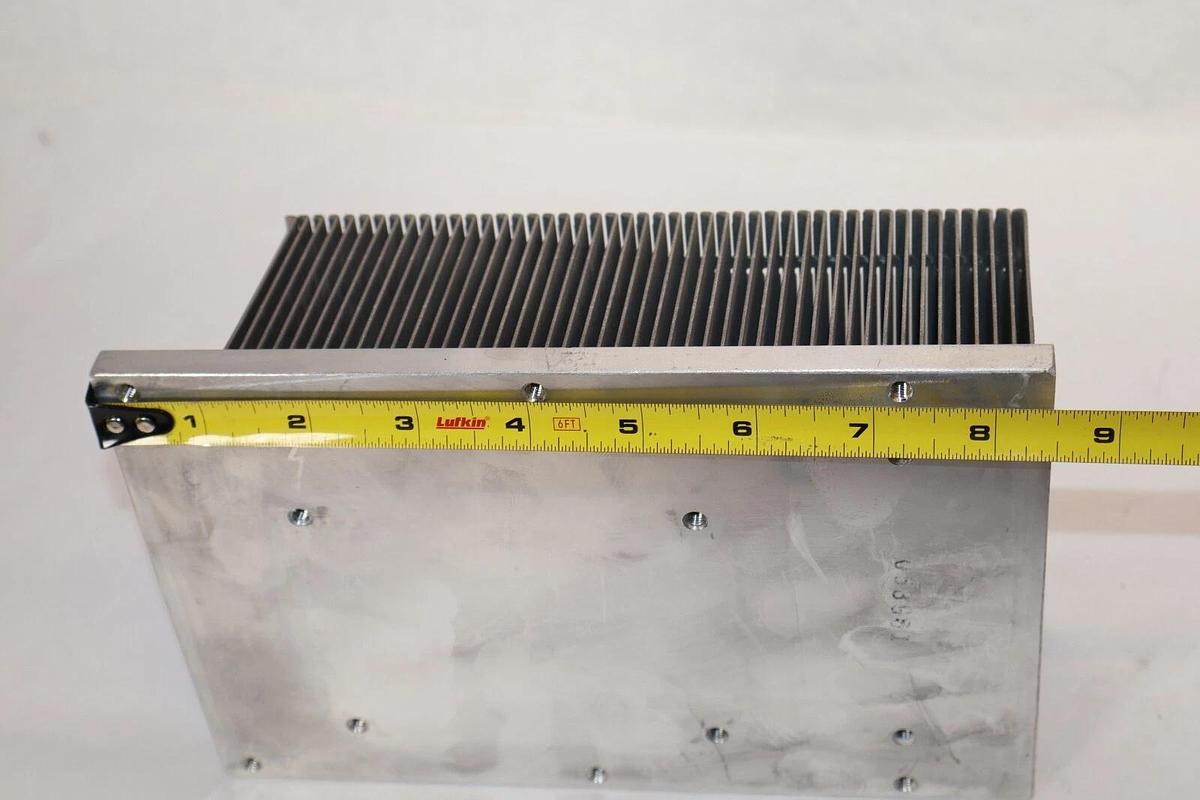 Used Approx. 8" x 5" x 3" Aluminum Heat Sink