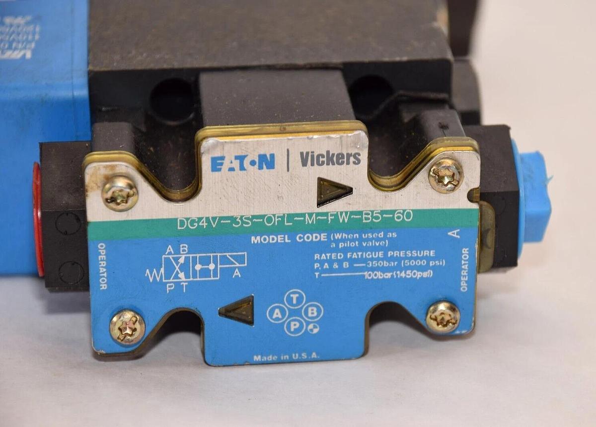 Eaton Vickers Solenoid Relief Valve CT5 060F CMFW B5 100 DG4V-3S-OFL-M-FW-B5-60