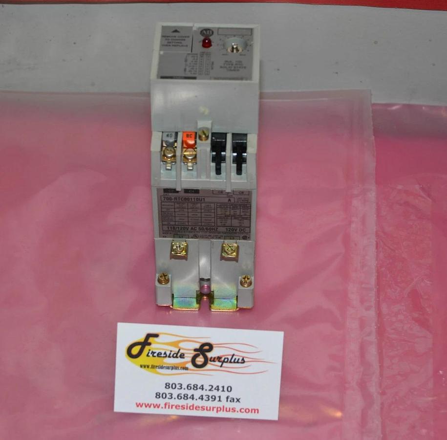 Used Allen Bradley 700 RTC Solid State Timer 700-RTC00110U1 Ser. A 110/120vac 120vdc