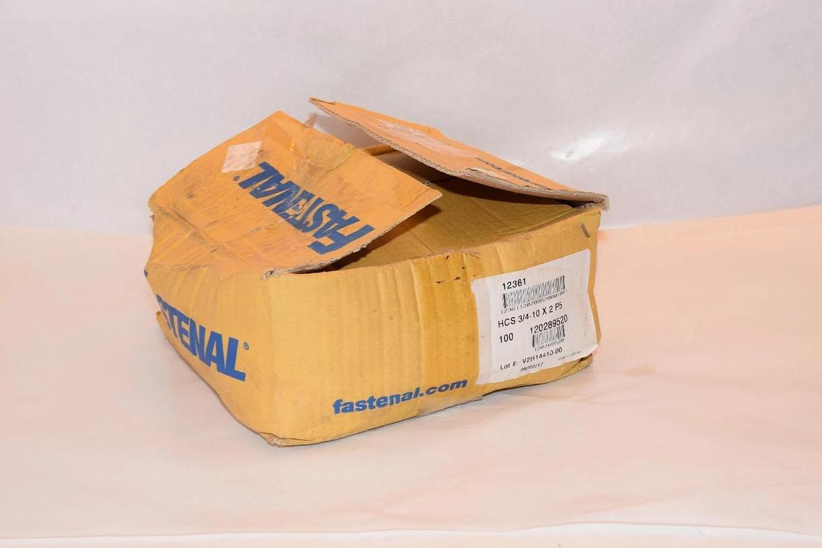 (NEW - Box of 50) FASTENAL HCS 3/4-10 x 2 P5 Grade 5 Hex HD Cap Screw