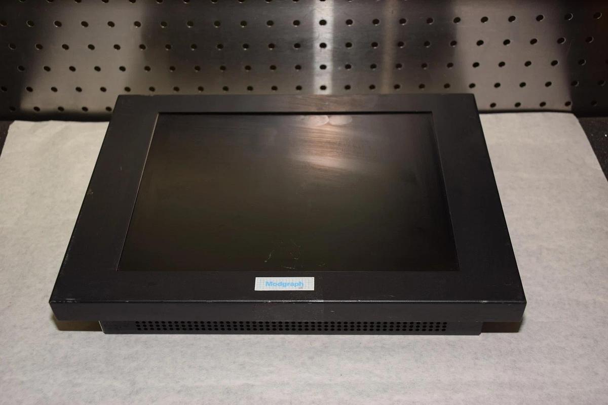 Used Modgraph Industrial FP-AM12,  LCD Monitor, 12V, 1.5A, 18watts (untested)