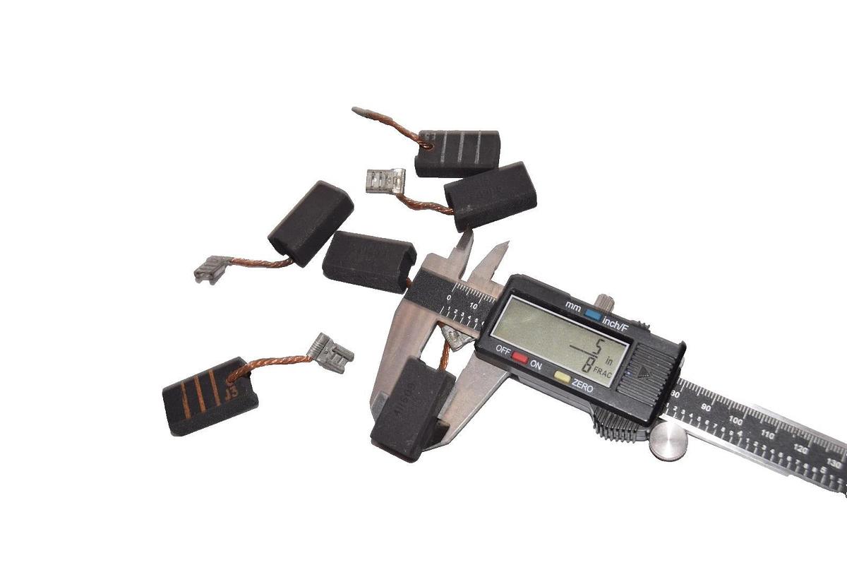 411609 218 , 1-9/64" x 5/8" x 3/8" Carbon Motor Brush (New - Lot of 6)