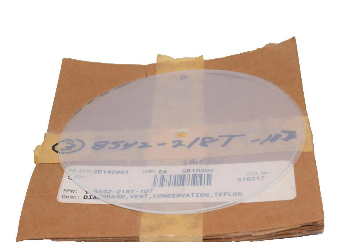 1-8542-218T-107 4.5" Diaphragm , vent , Conservation , Teflon  (New - Lot of 3)