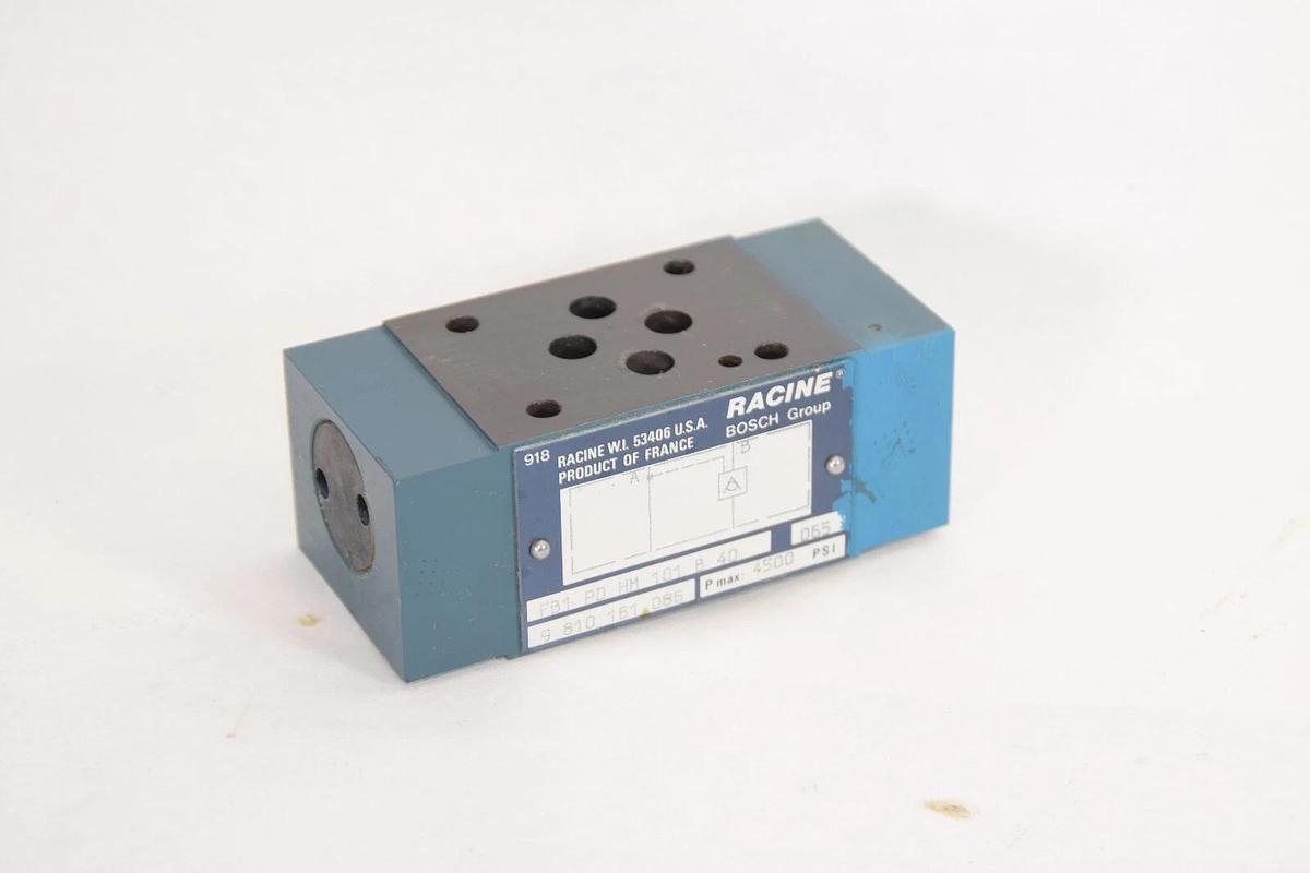 Used BOSCH FB1 PD HM 101 B 40 FB1PSH101B40 4500psi Hydraulic Check Valve