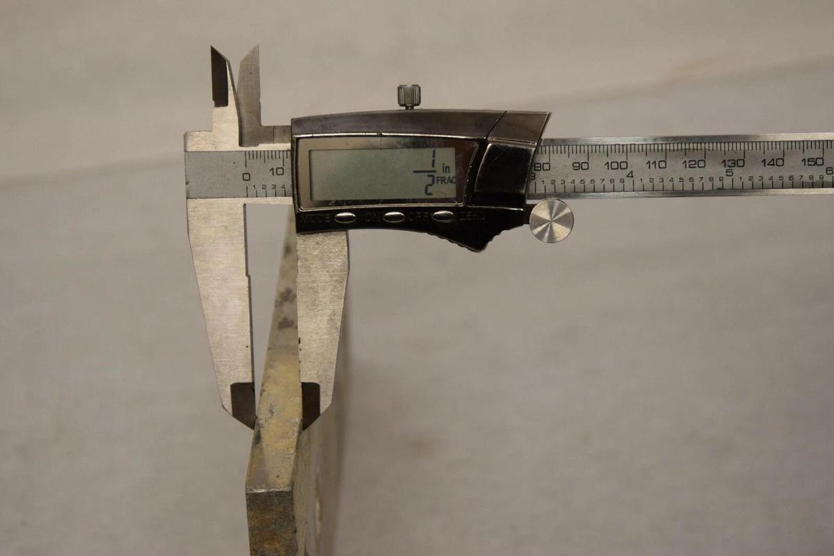 Used Copper Buss Bar For Large Breaker 119200858 A00 RFR 7 06 8.5" x 4" x 1/2"