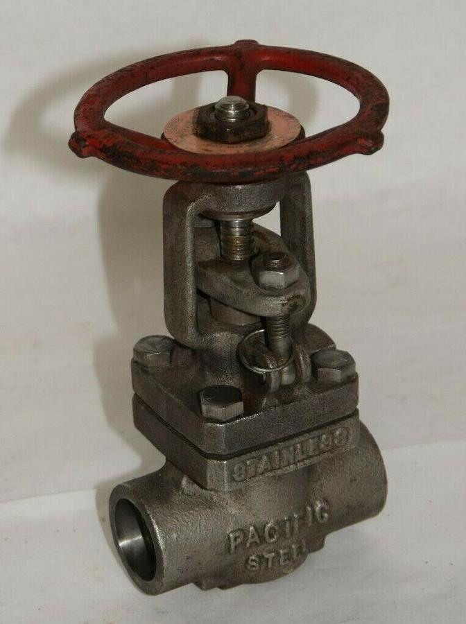 (NEW) PACIFIC VALVE FIG S195 Stem 316 Wedge 316 Stainless Steel Gate Valve