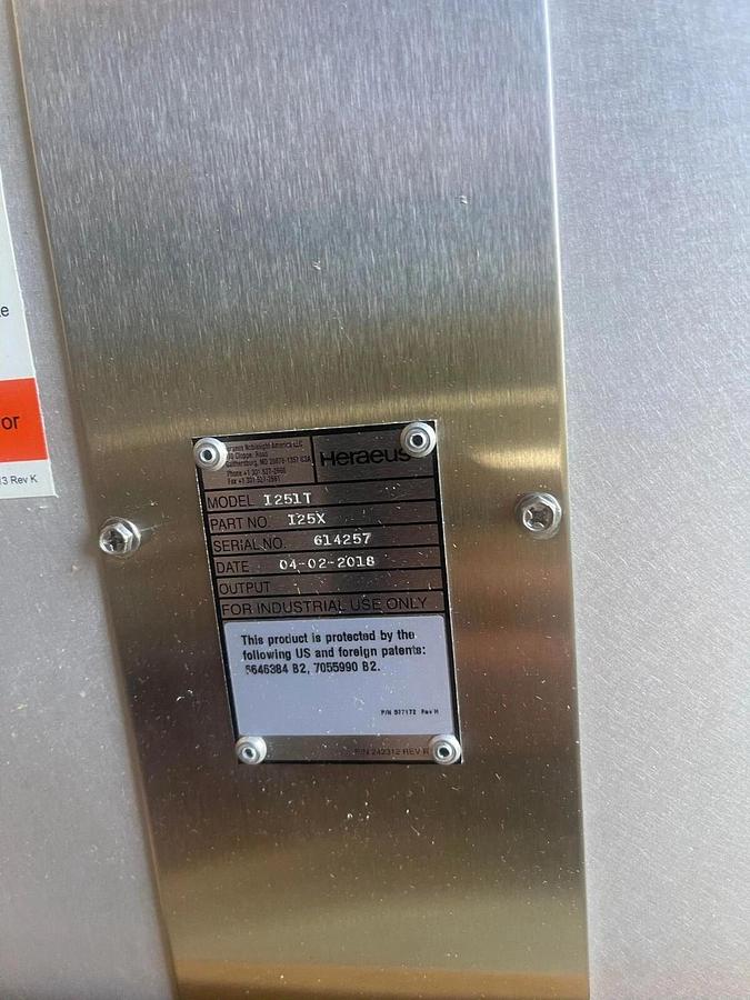 Heraeus UV Systems I251T UV Curing Light Lamp Fixture IRRADIATOR I25X (NEW)