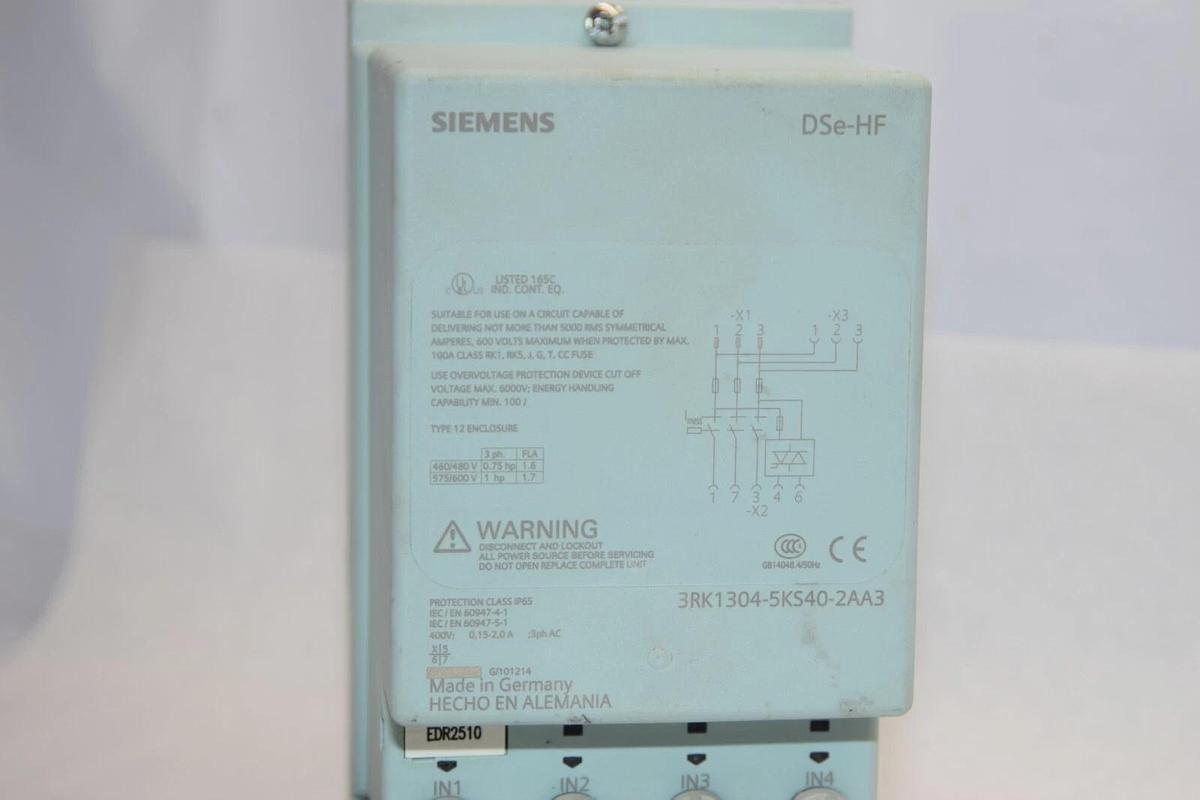Used SIEMENS 3RK1304-5KS40-2AA3 400V 3Ph DSe-HF ET200 Pro Motor Starter