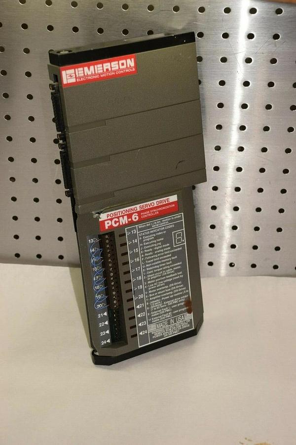 Used EMERSON PCM-6 PCM6 POSITIONING SERVO DRIVE PHASE SYNCHRONIZING CONTROLLER