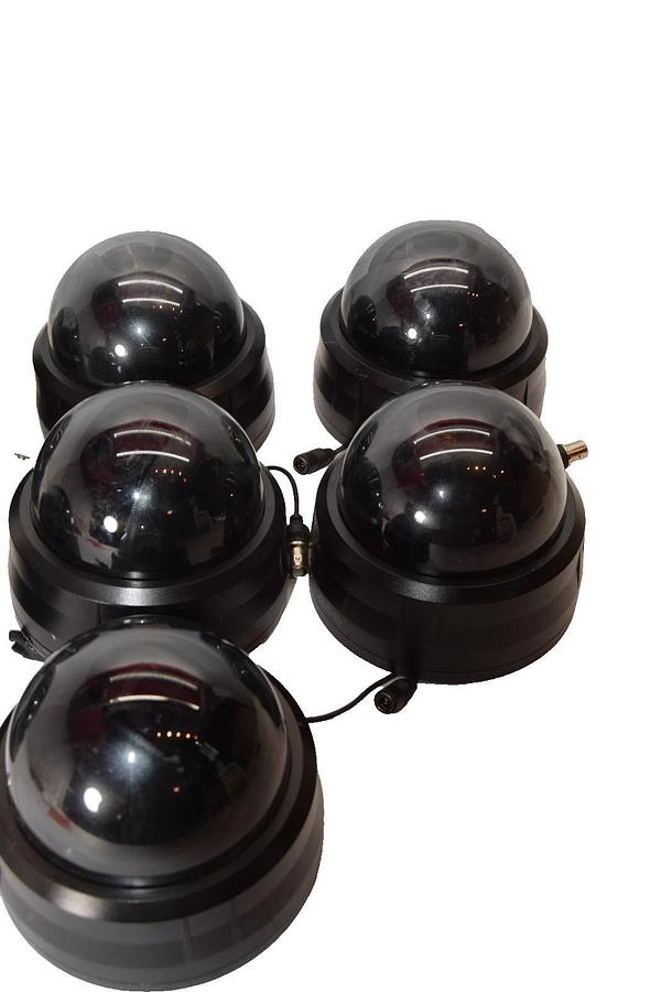 Used Ganz ZC-DW4312NHA-BL-TD 12Vdc 4.2W 3.3-12mm Dome Security Camera (Lot of 7)