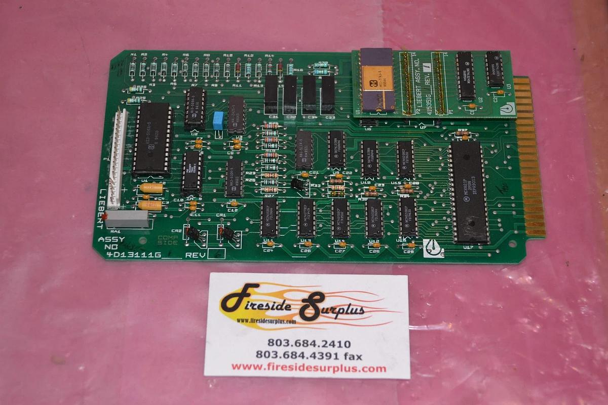 Used LIEBERT CIRCUIT BOARD CARD 4D13111G1 4D13111G 1 REV. 6 415351G1 REV. 1