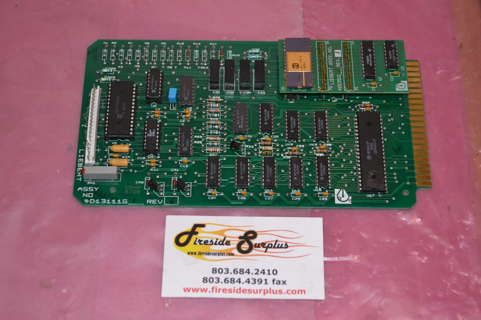 Used LIEBERT CIRCUIT BOARD CARD 4D13111G1 4D13111G 1 REV. 6 415351G1 REV. 1