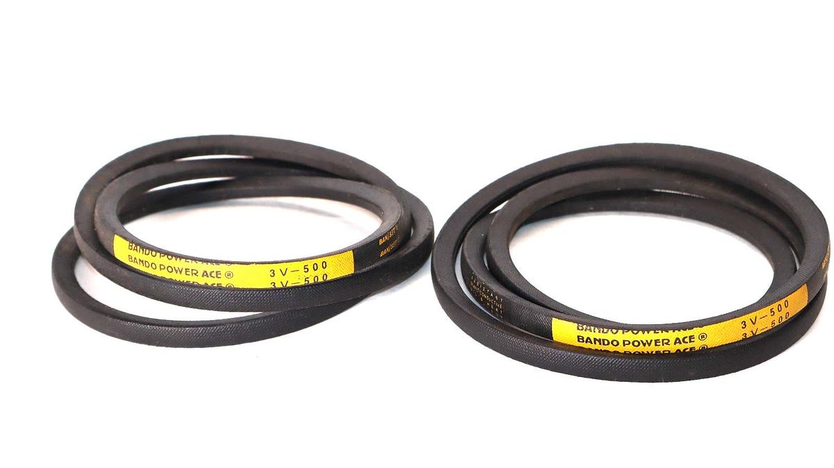 (NEW - Lot of 2) BANDO 3V-500 , 3V500 Power Ace V-Belt