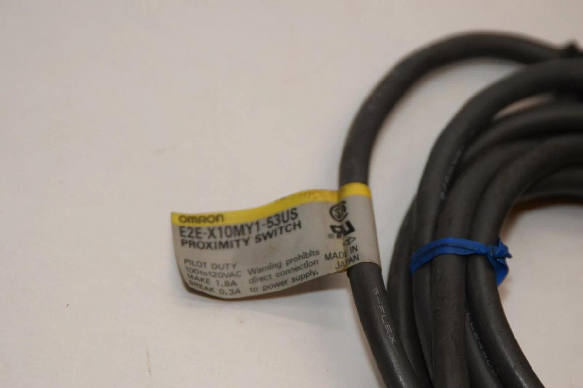 (NEW) OMRON E2E-X10MY1-53US 100-120Vac 1.8A 0.3A Proximity Switch