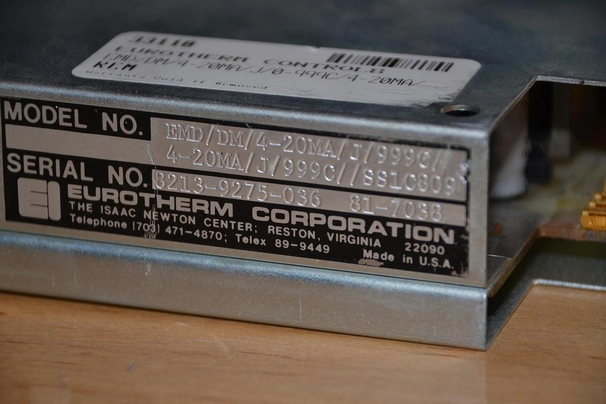 Used EUROTHERM CONTROLS EMD/DM/4-20MA/J/999C/4-20MA/J/999C  EMDDM420MAJ999C