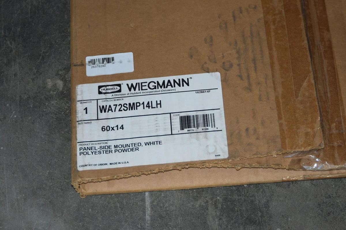 (NEW) HUBBELL WIEGMANN WA72SMP14LH 60" x 14" Panel-Side Mounted