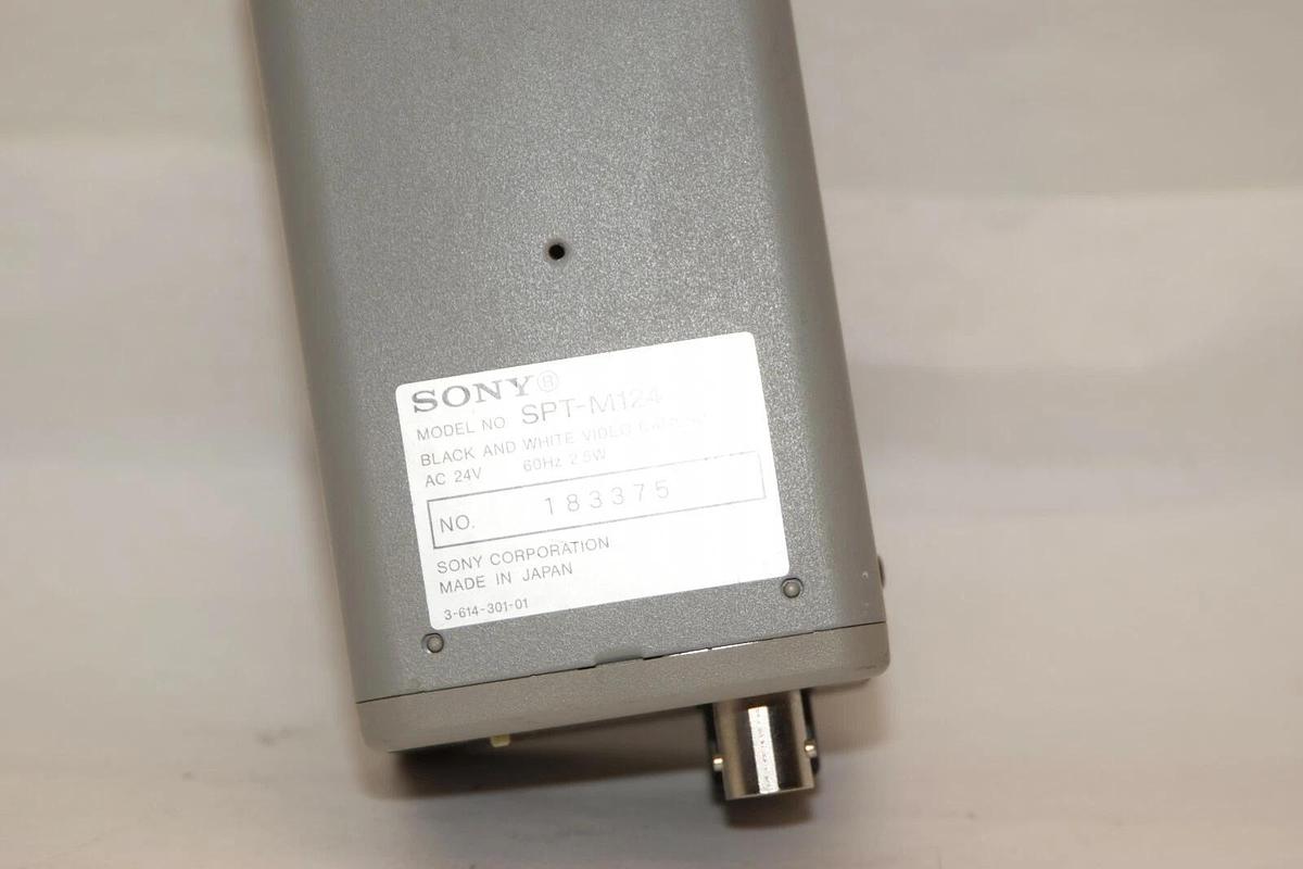 Used SONY SPT-M124 24V 60Hz 2.5W Hyper HAD Black and White Video Security Camera