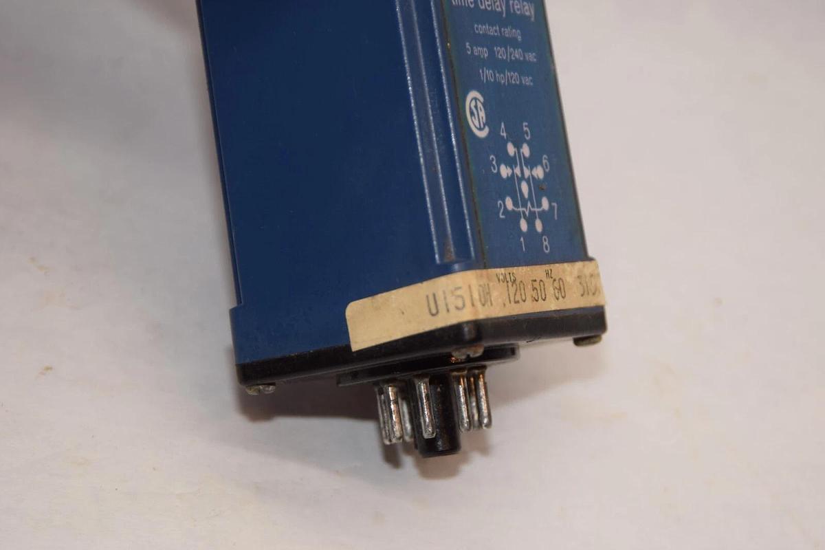 Used AUTOMATIC TIMING & CONTROLS CO. 319 5A 120/240Vac 0-30sec Time Delay Relay