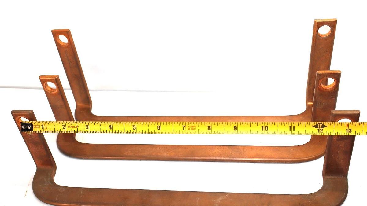 13.5" x 1" x 1/4" Copper Buss Bar For Breaker or Contactor (Lot of 3)