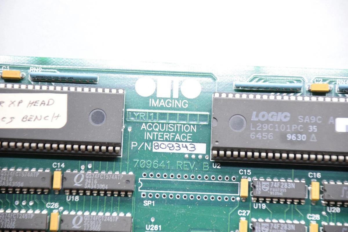 Used OHIO IMAGING 808343 , 709641 Rev B Acquisition Interface Board Card
