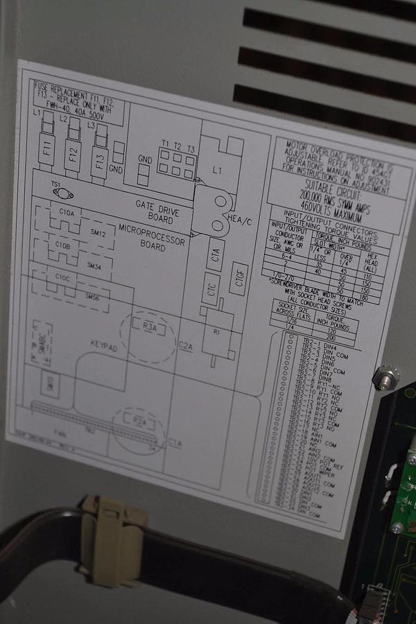 Used ROBICON 10HP AC DRIVE ID-454GT 3PH 460V 457E52.00