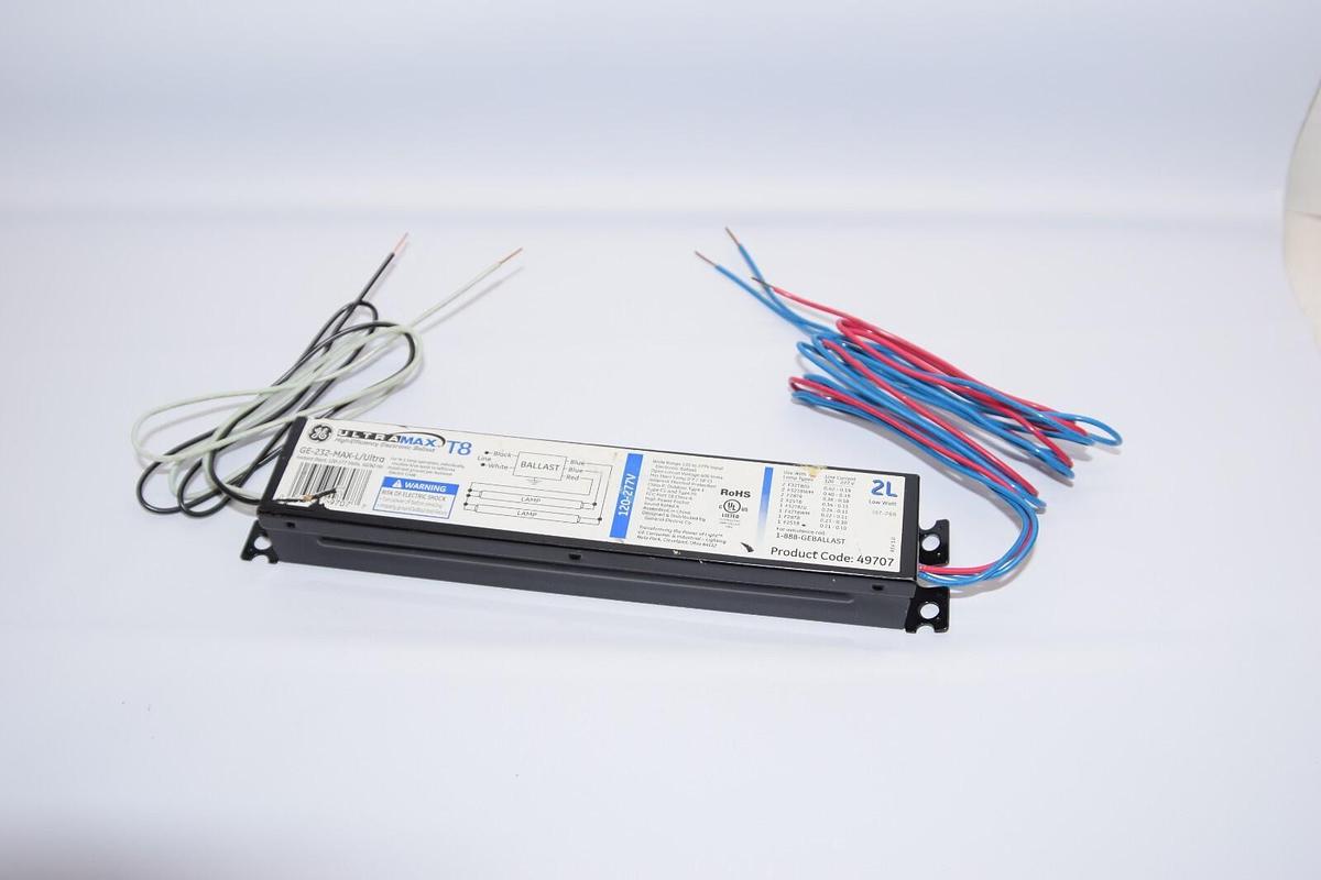 (NEW) GE GENERAL ELECTRIC GE-232-MAX-L/Ultra High-Efficiency Electronic Ballast