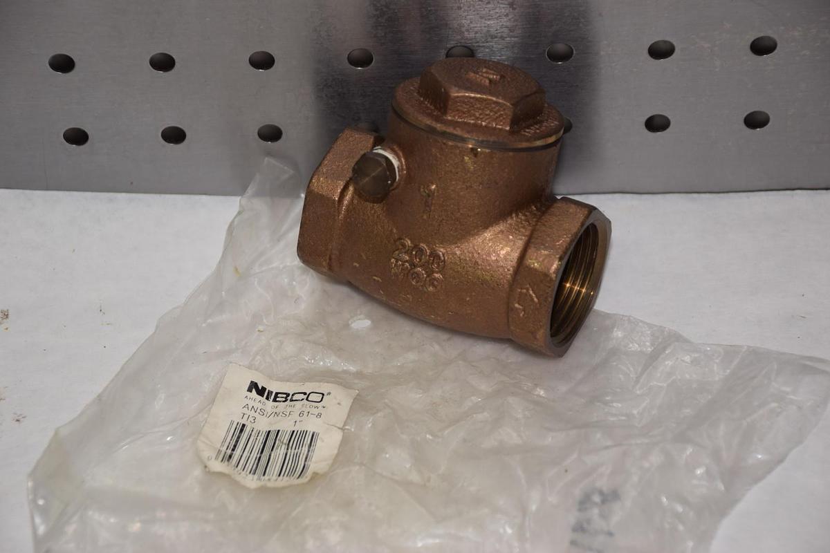 NIBCO ANSI/NSF 61-8 1" 200 WOG CHECK VALVE BODY NEW