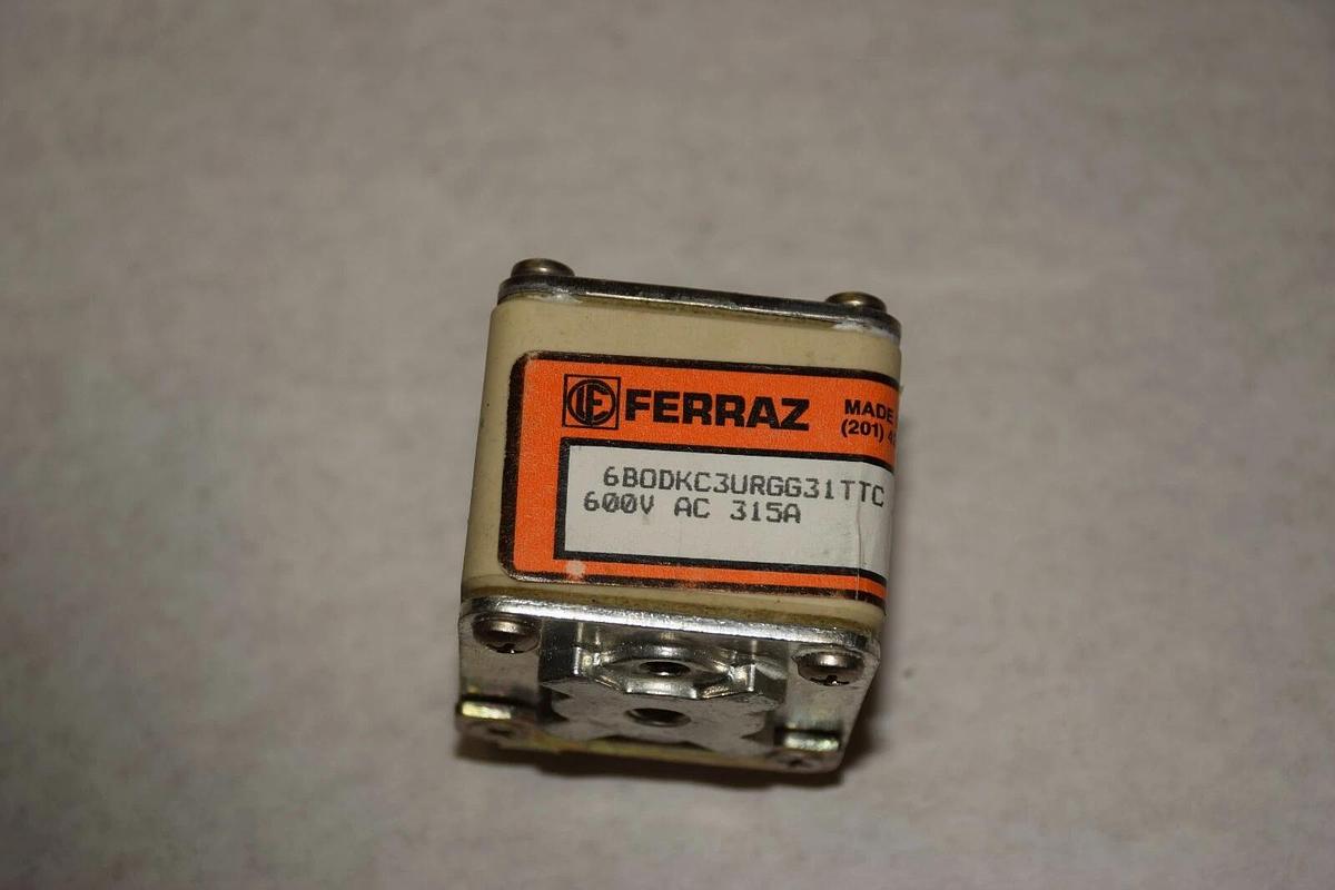 (NEW) FERRAZ 6BODKC3URGG31TTC 6BOK C3URGG31TTC 600V AC 315A FUSE