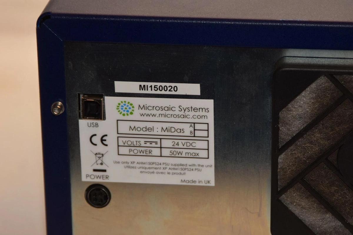 Used Microsaic Systems MiDas Mini Mass Spectrometry Automated Sampling Spectrometer