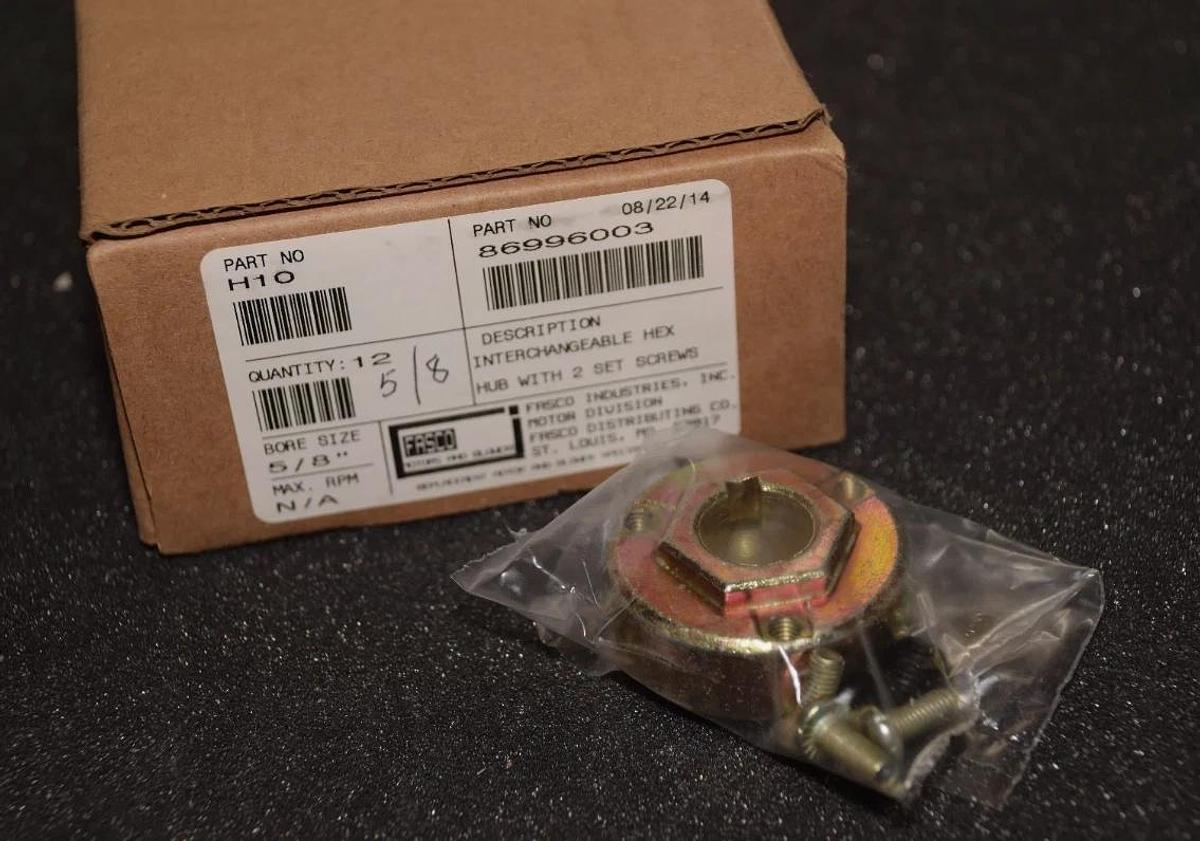 Fasco H10 Fan Hex Hub 86996003 Fan Interchangeable Hex Hub w set screw 5/8" NEW