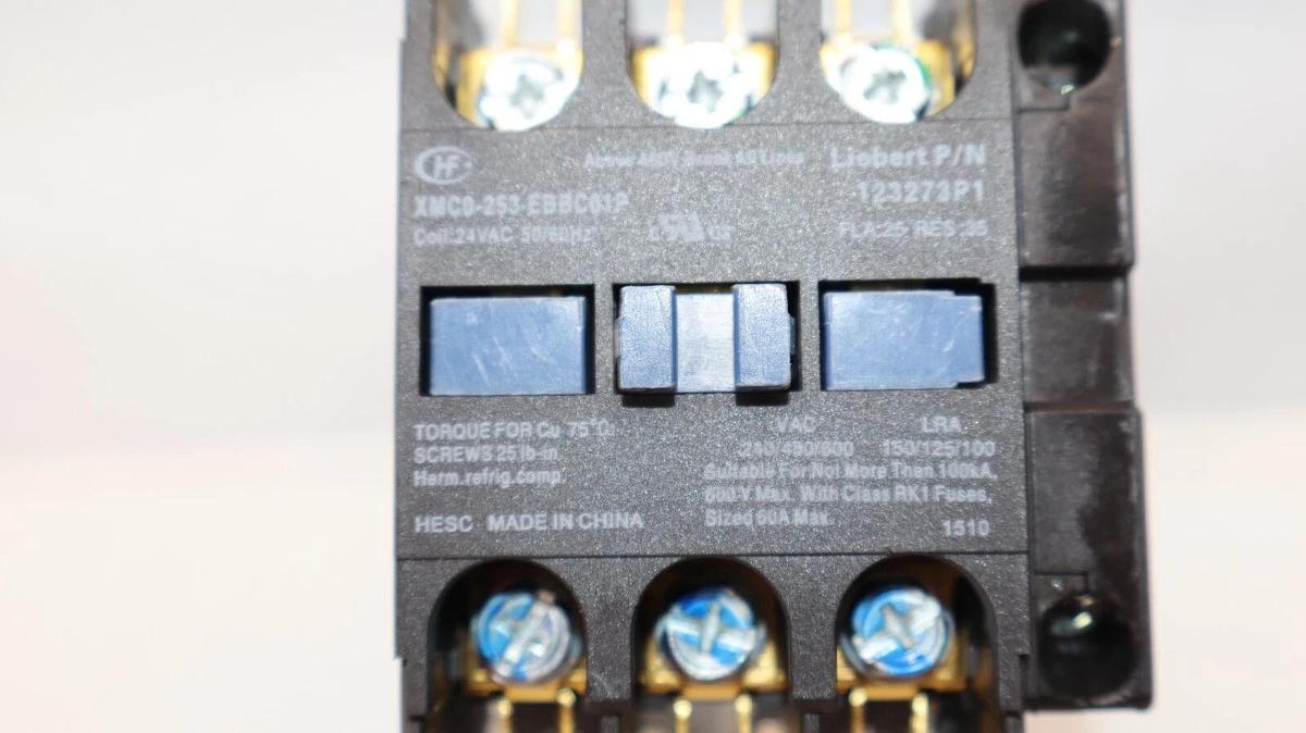 Used LEIBERT / HOMER 123273P1 , XMC0-253-EBBC01P 24Vac 3P Contactor