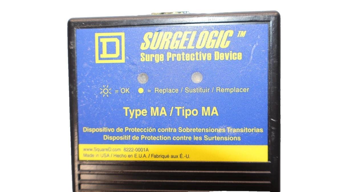 Used Square D MA1IMA12 120V Type MA Surgelogic Surge Protective Device