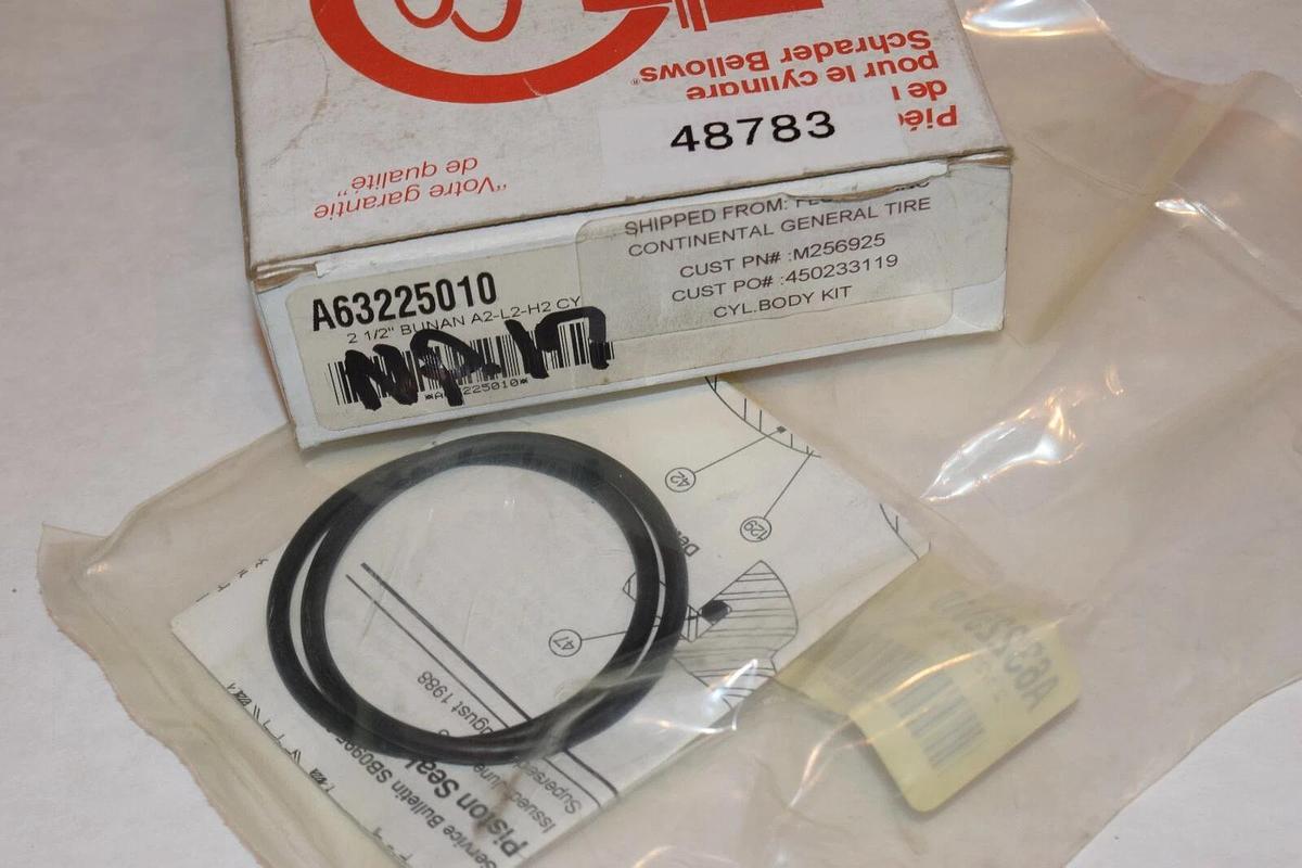 NEW SCHRADER BELLOWS A63225010 2-1/2" BUNAN A2-L2-H2 CYLINDER BODY KIT