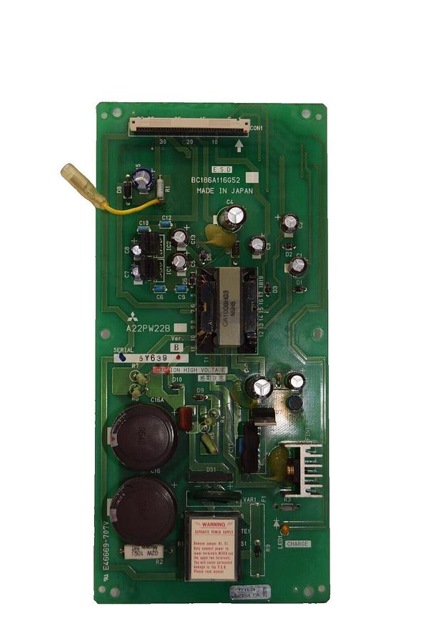 Used MITSUBISHI A22PW22B Ver B , BC186A116G52 Circuit Board Card