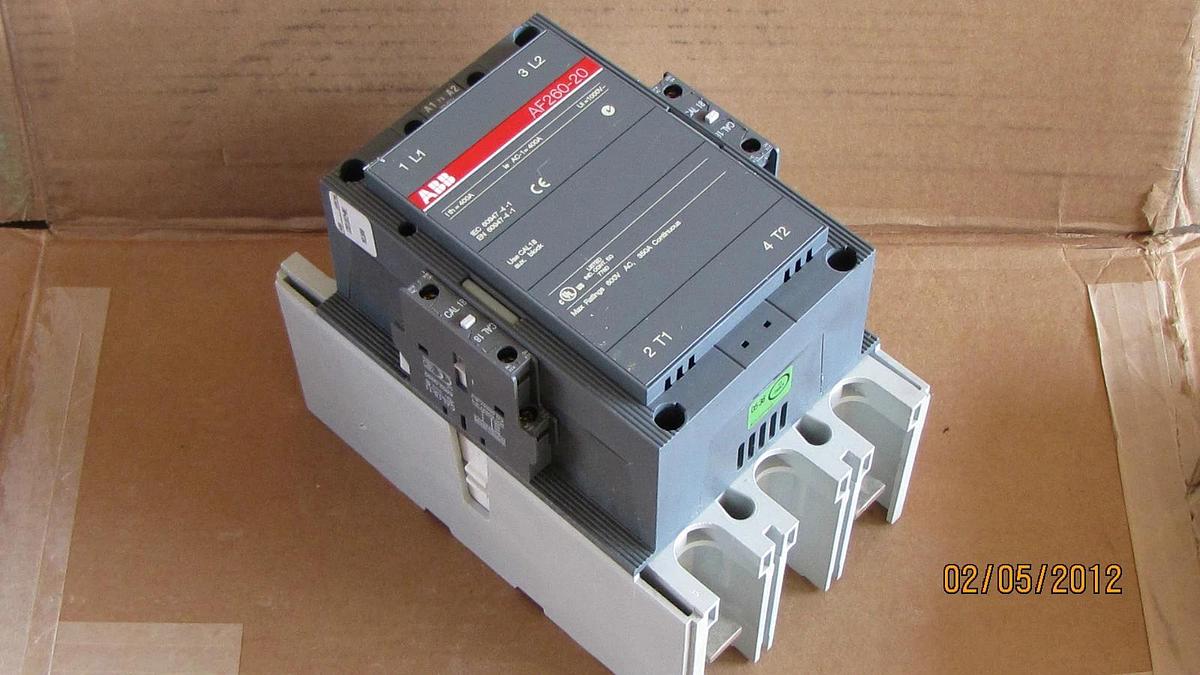 ABB CONTACTOR AF260-20 AF26020 AF260 20 20VDC - 60VDC COIL 600V MAX NEW