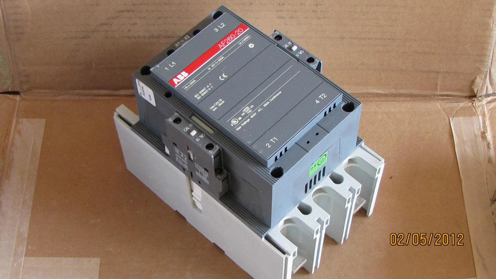 ABB CONTACTOR AF260-20 AF26020 AF260 20 20VDC - 60VDC COIL 600V MAX NEW